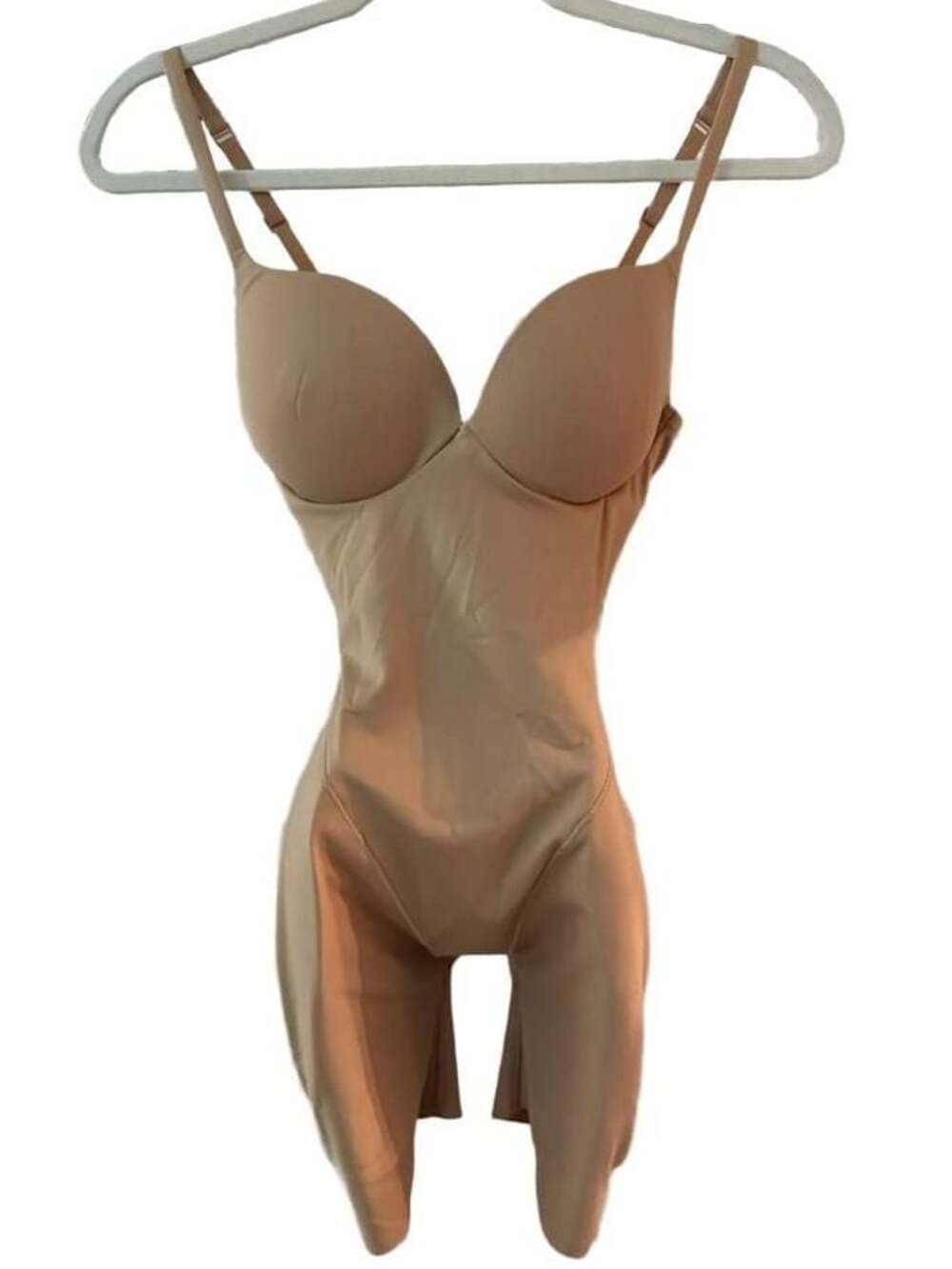 SKIMS Ultimate Body Push-Up Butt Hip Padded Mid-Thigh Bodysuit Clay XS NWT